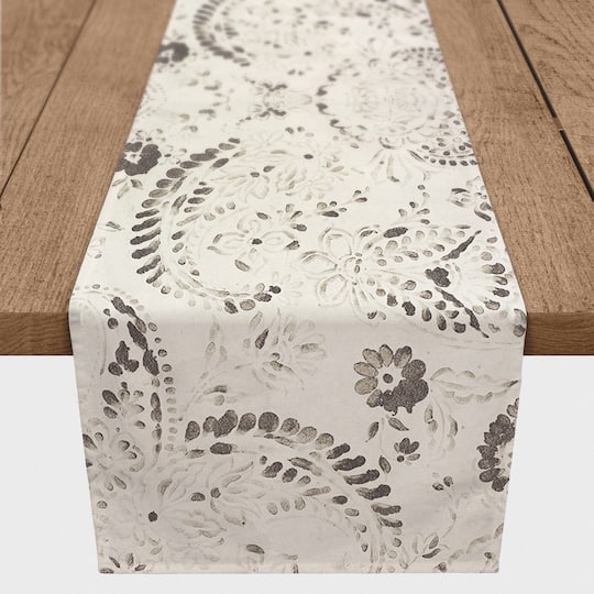 72" Vintage Paisley Poly Twill Table Runner